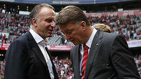 Rummenigge und van Gaal haben derzeit viel zu besprechen.
