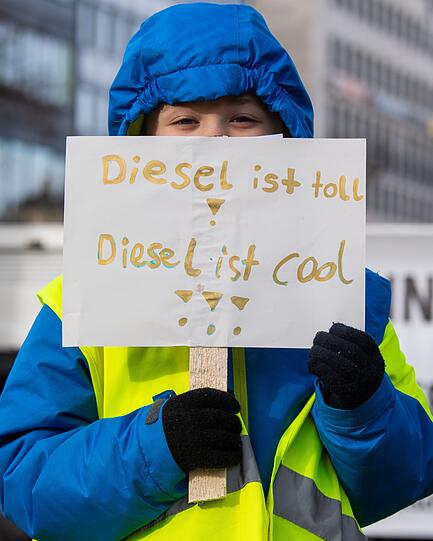 Die Bilder von der Demo gegen Diesel-Fahrverbote in der Münchner Innenstadt