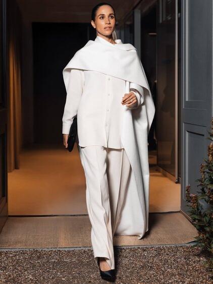 Herzogin Meghan im Herbst 2025 bei der Balenciaga-Show im Rahmen der Pariser Modewoche.