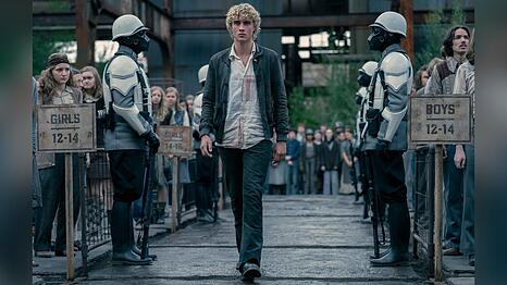 Haymitch Abernathy (Joseph Zada) stellt sich dem t&ouml;dlichen Wettkampf.