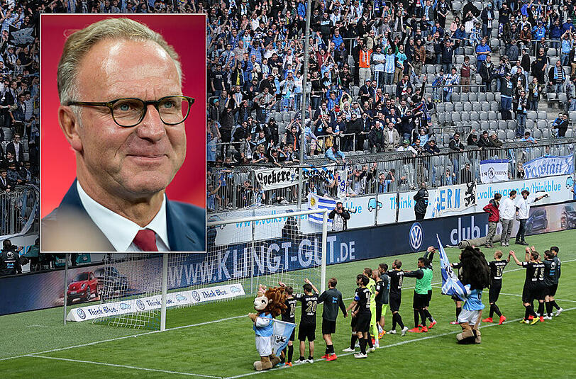 Karl-Heinz Rummenigge wünscht den Löwen nicht den Abstieg, "schon gar nicht in die Dritte Liga."