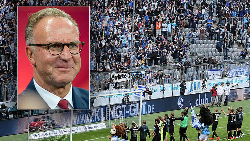 Karl-Heinz Rummenigge wünscht den Löwen nicht den Abstieg, "schon gar nicht in die Dritte Liga."