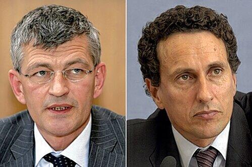 Bernd Huber (l.) behält sein Amt