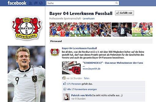 Platz 13 mit 62.505 Facebook-Fans: Bayer Leverkusen