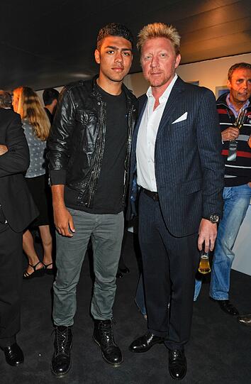 Tennis-Legende Boris Becker kam mit Sohn Noah...