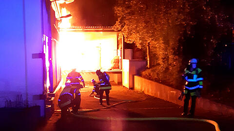 Ein Bild vom Feuerwehreinsatz in Riem.