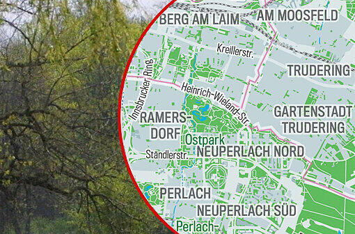 Viel Grün zwischen Grau: Die Bilderstrecke zeigt, wo es in München Parks, Grün- und Erholungsflächen gibt &ndash; und wo Wasser.