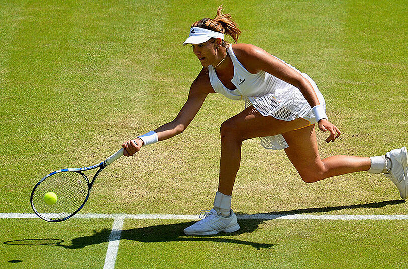 Mit den besten Grüßen an Arantxa Sanchez-Vicario: Garbine Muguruza.