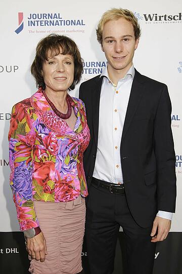 Irene Epple-Waigel mit ihrem Sohn Konstantin