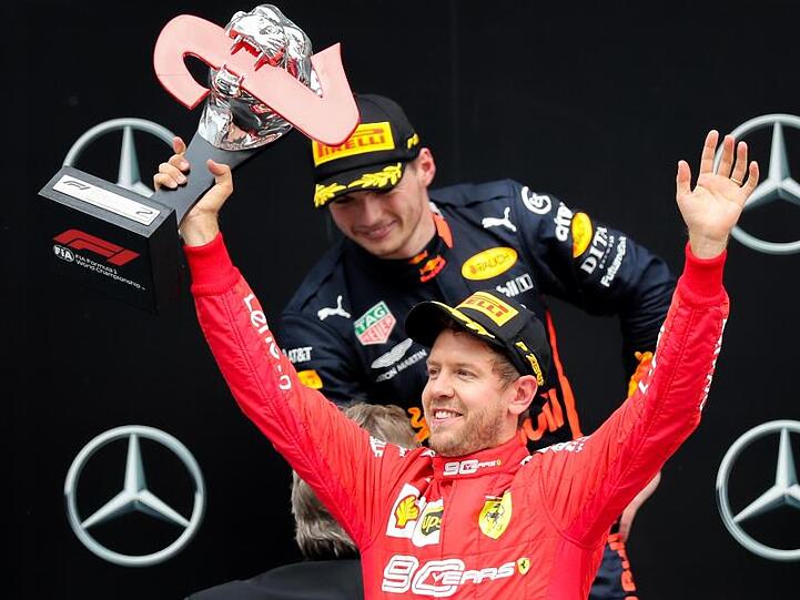 Stürmte von Startplatz zwanzig auf das Siegerpodest als Zweiter: Sebastian Vettel.