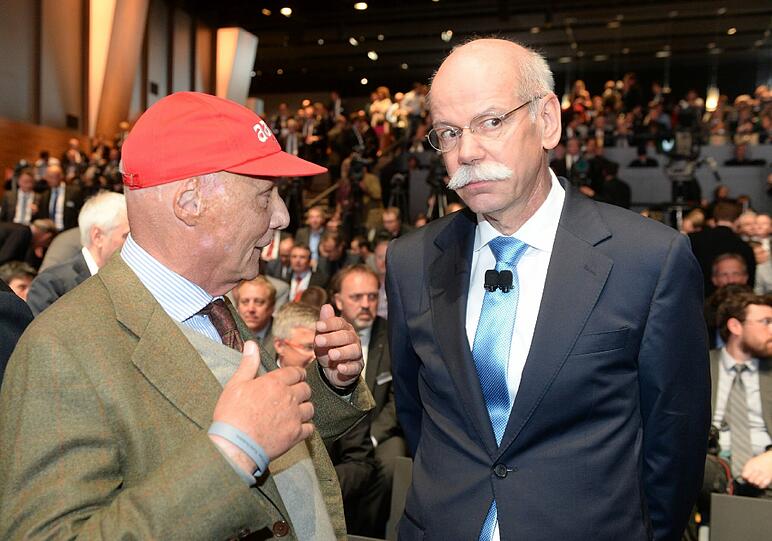 Nikki Lauda und Dieter Zetsche