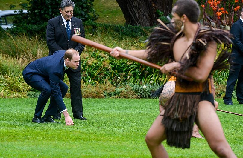Mehr Bilder vom Staatsempfang in Neuseeland.