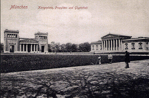 Der Königsplatz vor hundert Jahren . . .