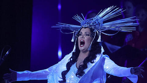 Opernsängerin Anna Netrebko im September 2021, bei einem Konzert zu ihrem 50. Geburtstag.