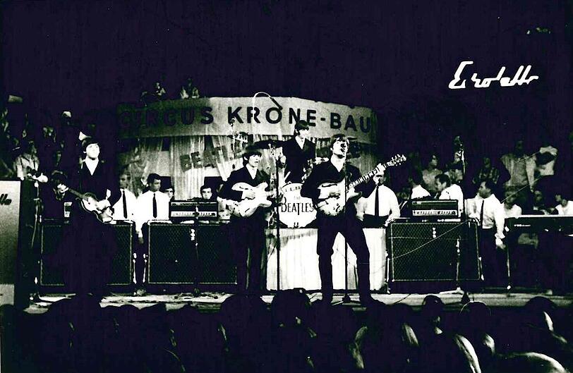 Am 24. Juni 1966 spielen die Beatles im Rahmen der Bravo-Blitztournee im Circus Krone &ndash; eine Karte hat 20 Mark gekostet. Ein Haufen Geld damals.