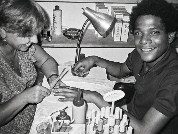 Jean-Michel Basquiat 1983 in Yannas Nagelstudio.