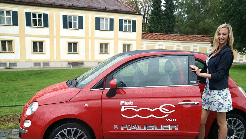 Die 20-jährige Cornelia Holler durfte den Fiat 500C schon mal testen – und war begeistert. Jetzt will die angehende Studentin den Sieg bei der „Schönen Münchnerin“ umso mehr Die 20-jährige Cornelia Holler durfte den Fiat 500C schon mal testen – und war begeistert. Jetzt will die angehende Studentin den Sieg bei der „Schönen Münchnerin“ umso mehr