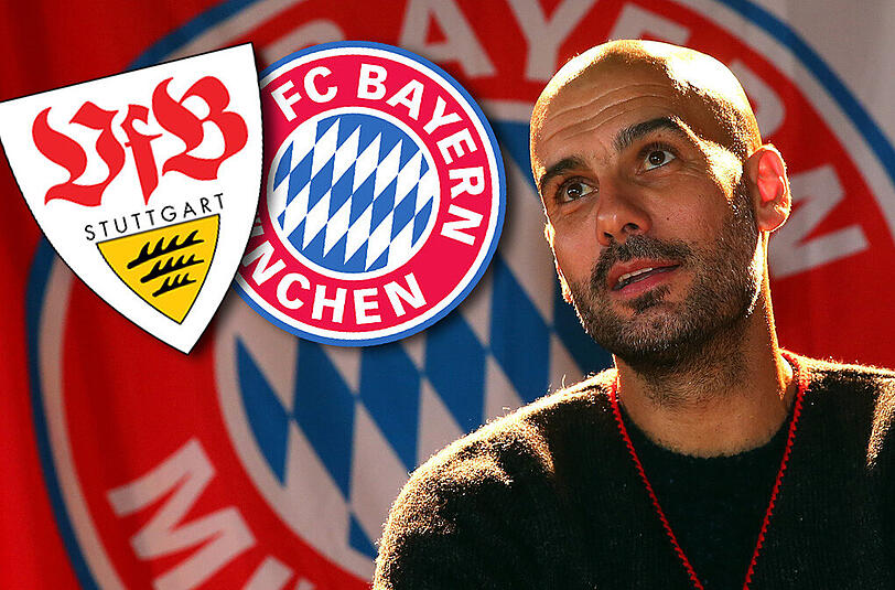 Pressekonferenz mit Pep Guardiola vor dem Spiel in Stuttgart.