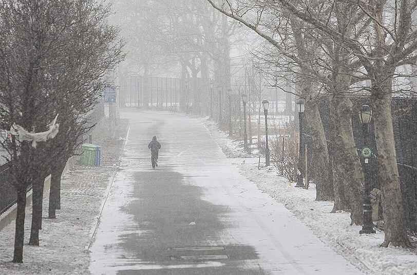 Der Big Apple friert. Bilder von Schneesturm "Juno" aus der Millionenmetropole.