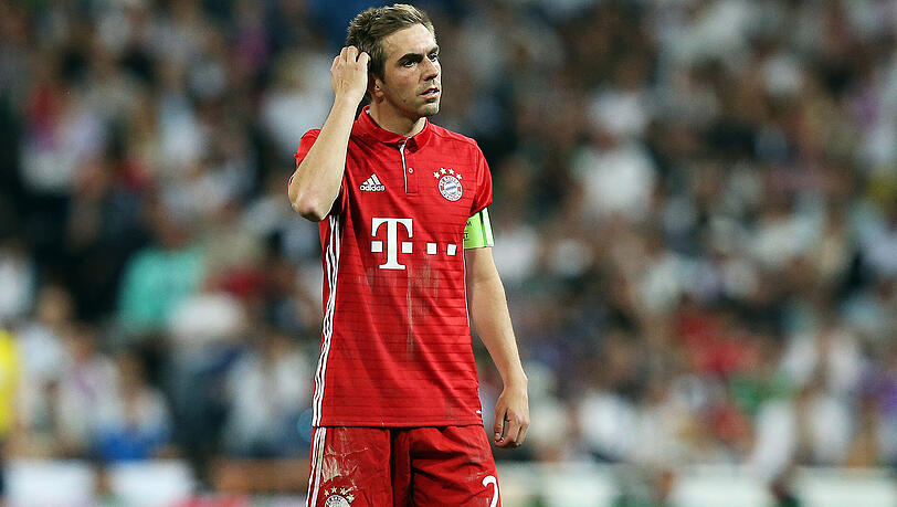 Emotionaler Abschied im Estadio Bernabeu: Philipp Lahm. Emotionaler Abschied im Estadio Bernabeu: Philipp Lahm.
