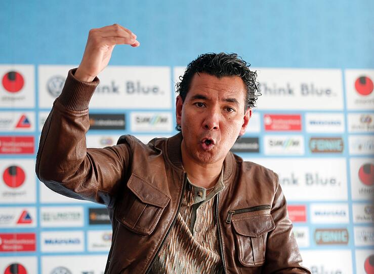 Ricardo Moniz bei der anschließenden Pressekonferenz