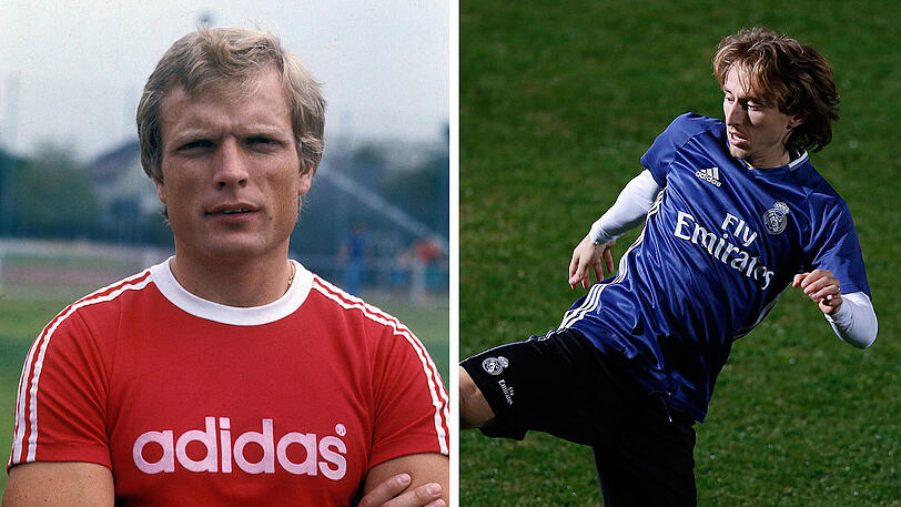 Björn Andersson (l.) spielte und scoutete für den FC Bayern. Er erhebt schwere Vorwürfe gegen das Transfergebahren im Profi-Fußball. Auch Luka Modric von Real Madrid kommt darin vor.