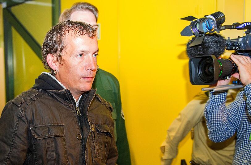 Der Cousin der Angeklagten Beate Zschäpe, Stefan Apel, am Mittwoch vor dem Gerichtssaal des Oberlandesgerichts in München. An diesem Donnerstag soll er erneut verhört werden.
