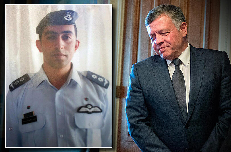 Rache für den getöteten Piloten Muas al-Kasasba: Klnig Abdullah II. (r) hat ein gnadenloses Vorgehen gegen den IS-Terror angekündigt.