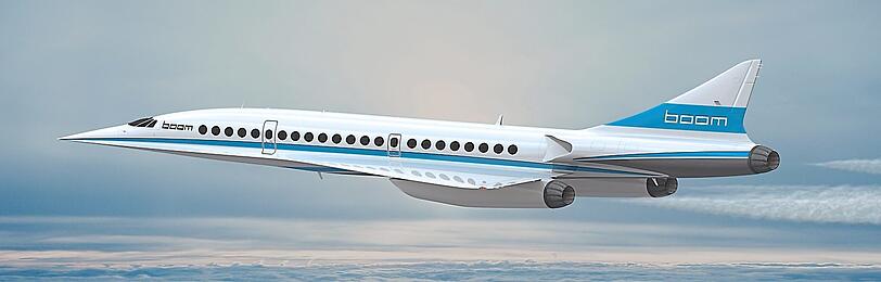 Hebt im Jahr 2023 ab: der Jet "Boom", Nachfolger der legendären Concorde.