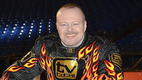 Stefan Raab in seiner Stockcar-Montur.
