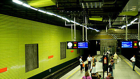 Der neue U-Bahnhof Münchner Freiheit.