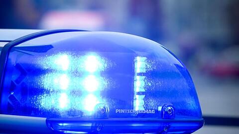 Das Blaulicht an einem Polizeiauto leuchtet. Foto: Patrick Pleul/dpa/Archivbild