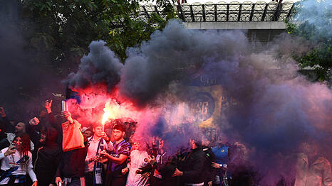 Sorgen für Stress vor dem Champions-League-Finale: Die Ultras von Inter Mailand.