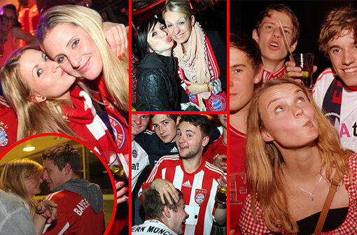 In der Bilderstrecke sehen Sie, wie die Bayern-Fans die Münchner Clubs unsicher machten. Noch mehr Partybilder - auch von Normalgekleideten - finden Sie unter: www.nachtagenten.de