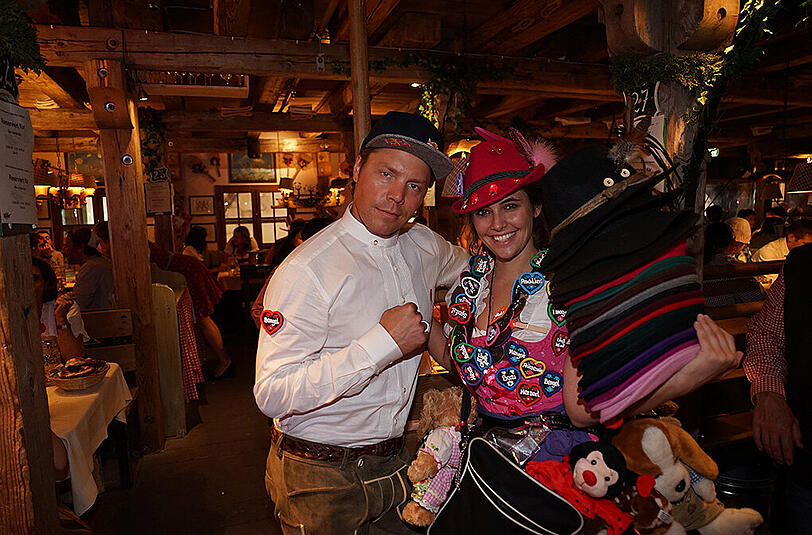 Travis Rice auf der Wiesn.
