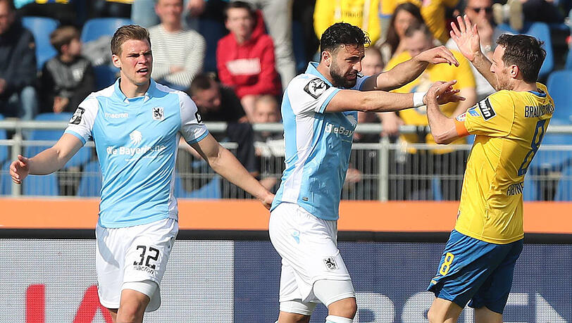 Hatte sich am Ende in Braunschweig überhaupt nicht mehr im Griff: Löwe Efkan Bekiroglu (Mi.). Hatte sich am Ende in Braunschweig überhaupt nicht mehr im Griff: Löwe Efkan Bekiroglu (Mi.).