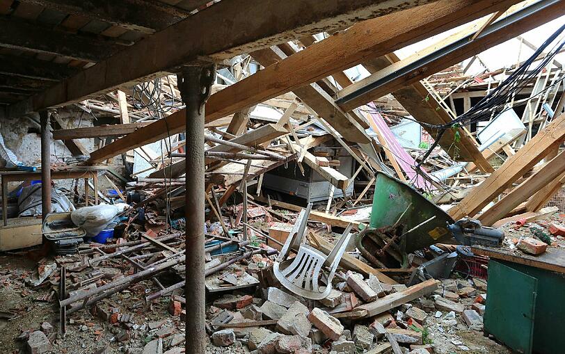 Bilder der Verwüstung aus dem Dorf Affing: Die Einwohner packen gemeinsam mit an aber der Schaden durch das Unwetter ist hoch. Die Bilder...