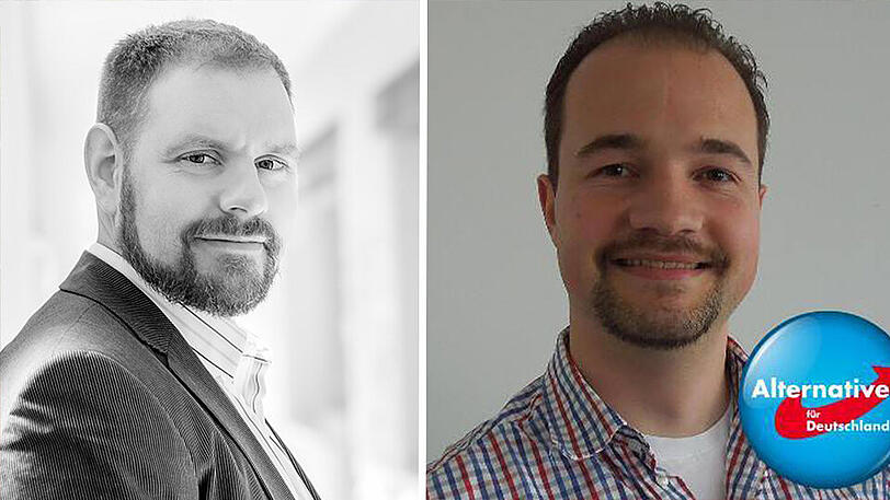 Christian Stahl ist sauer auf Martin Sichert (r.).