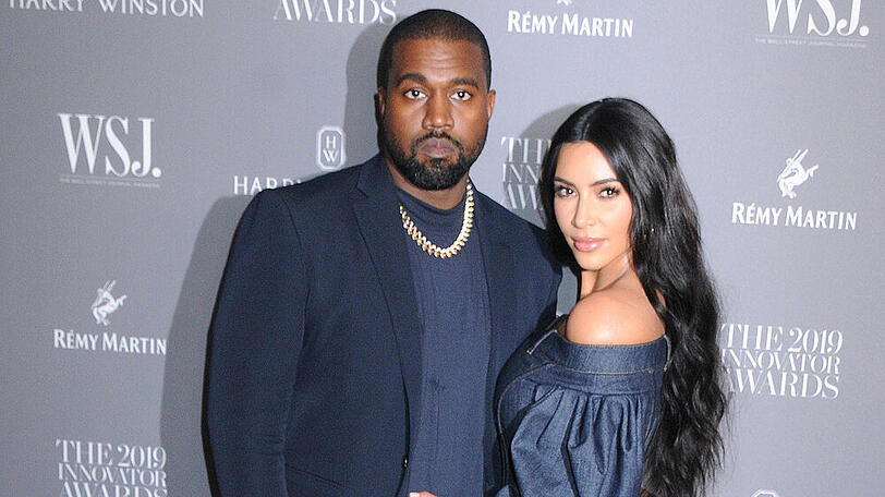 Kanye West und seine Ehefrau Kim Kardashian bei einem Event im November 2019