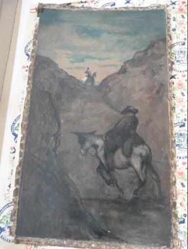 Honoré Daumier: «Don Quichote und Sancho Panza», Gemälde, um 1865.