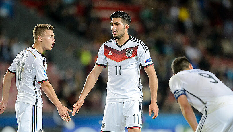 Emre Can (Mitte) in einem Spiel der U21 gegen Serbien. Emre Can (Mitte) in einem Spiel der U21 gegen Serbien.