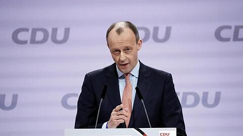 Der frühere Vorsitzende der Unionsfraktion und Kandidat um den Parteivorsitz, Friedrich Merz, spricht beim digitalen Bundesparteitag der CDU.