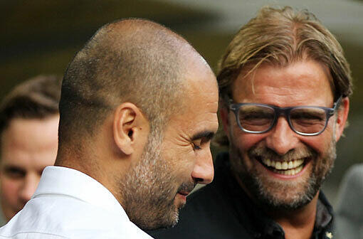 Pep Guardiola und Jürgen Klopp!