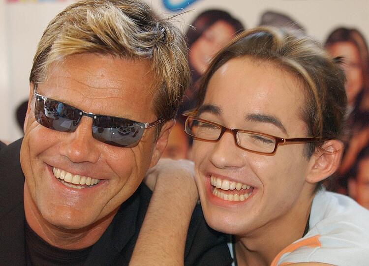 Dieter Bohlen und Daniel Küblböck im Jahr 2003.