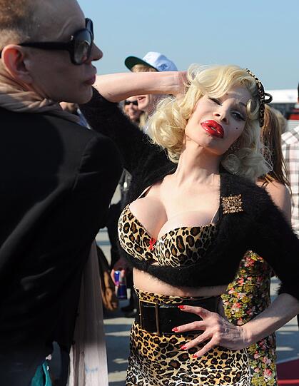 Ein Hingucker: Amanda Lepore, Ikone der Transsexuellen.