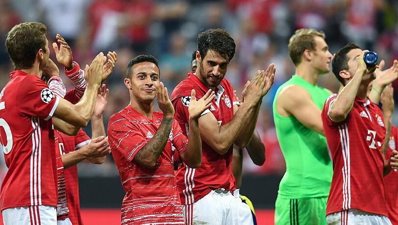 Neuer Rekord für die Bayern: Das 5:0 gegen den FK Rostow am Dienstagabend war der höchste Auftaktsieg einer deutschen Mannschaft in der Champions League. Neuer Rekord für die Bayern: Das 5:0 gegen den FK Rostow am Dienstagabend war der höchste Auftaktsieg einer deutschen Mannschaft in der Champions League.