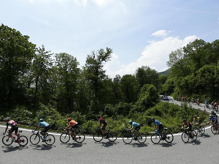 Auf der 13. Giro-Etappe gab es die erste Bergankunft.