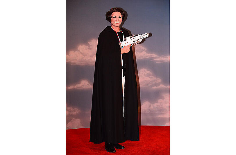 Die bayerische Wirtschaftsministerin Ilse Aigner (CSU) war in diesem Jahr als Prinzessin Leia aus Star Wars verkleidet.