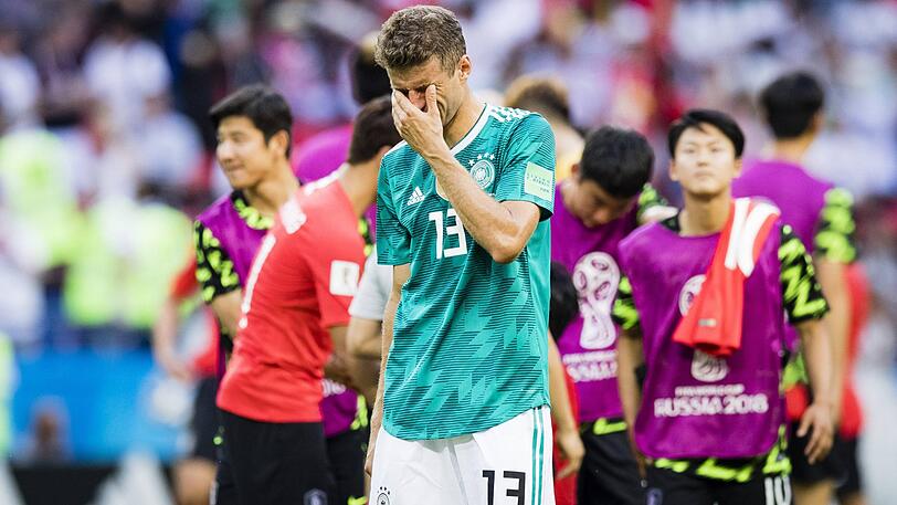 Vom WM-Torschützenkönig zum Gescheiterten: Thomas Müller vom FC Bayern im DFB-Team.