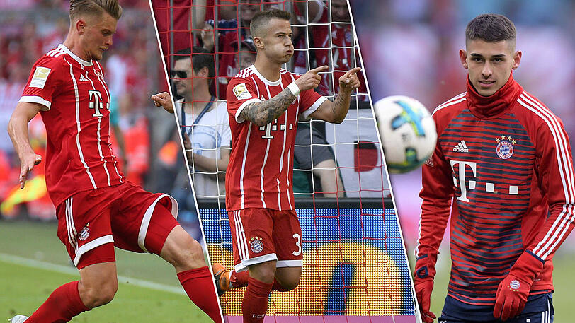 Die erste Champions-League-Reise und dann gleich nach Madrid: Lars Lukas Mai, Niklas Dorsch und Meritan Shabani (v.l.).